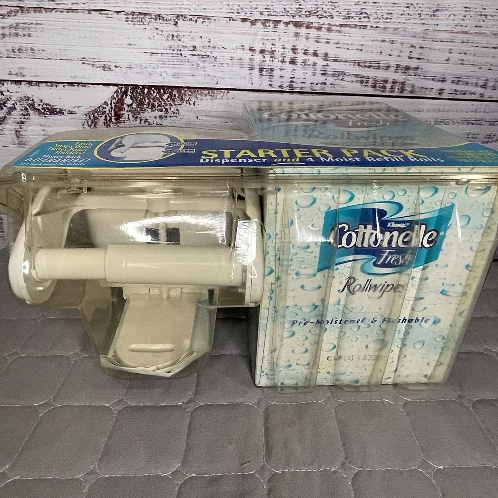 Kleenex Cottonelle Starter Fresh Rollwipes Dispenser VTG 2001 Prop‎ Nostalgia